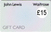 John Lewis Gift Card £15